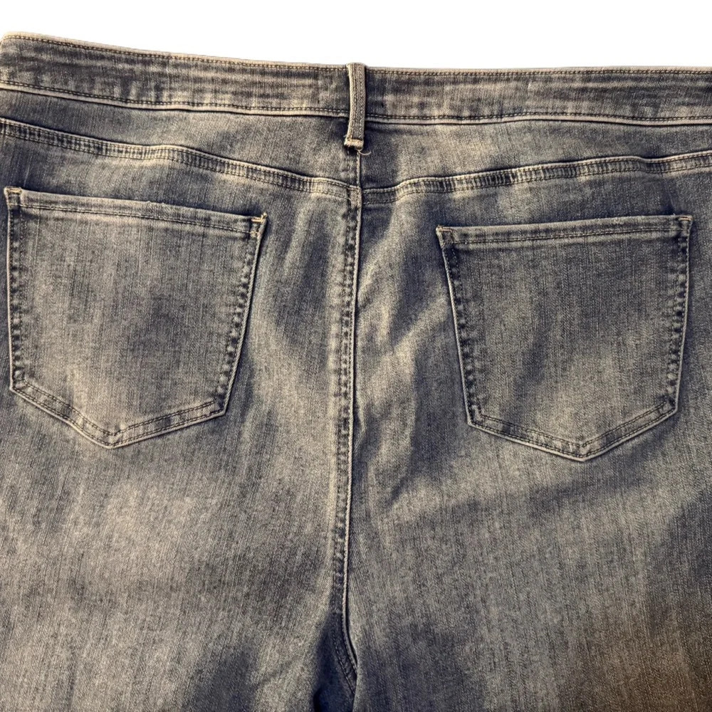 NYDJ Button Fly Alana Split Hem Jeans Size 16 - Picture 3 of 9